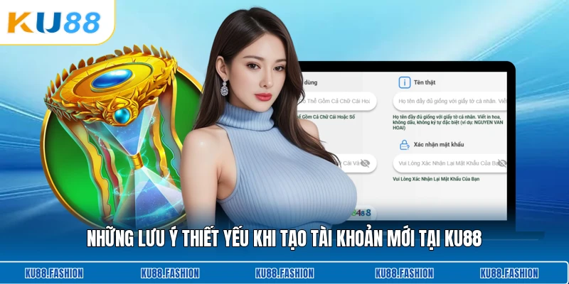 Những lưu ý thiết yếu khi tạo tài khoản mới tại KU88